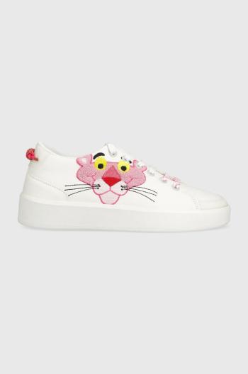 Sneakers boty Desigual Pink Panther , bílá barva