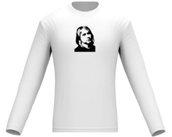Pánské tričko dlouhý rukáv Kurt Cobain