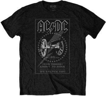 AC/DC Tričko FTATR 40th Monochrome Black M