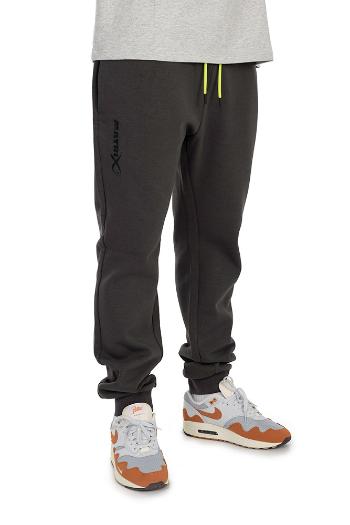 Matrix tepláky black edition joggers dark grey lime - l