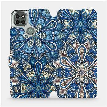 Flipové pouzdro na mobil Motorola Moto G9 Power - V108P Modré mandala květy (5903516575565)