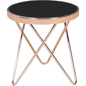 Brüxxi Odkládací stolek Lola, 42 cm, černá / měděná (SP1000588)