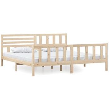 Rám postele masivní dřevo 200 × 200 cm, 3101173 (3101173)