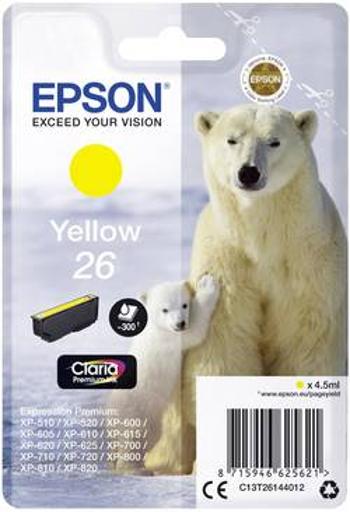 Epson Ink T2614, 26 originál žlutá C13T26144012