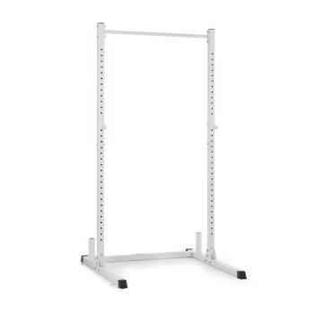 KLARFIT HR 1100 posilovací stanice, Half Rack 2 J-háky, tyč na shyby, bílá barva