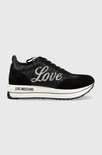 Sneakers boty Love Moschino černá barva