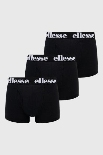 Boxerky Ellesse (3-pack) černá barva