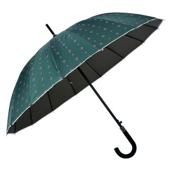 Zelený deštník s puntíky a mašličkami - Ø  60 cm JZUM0031GR