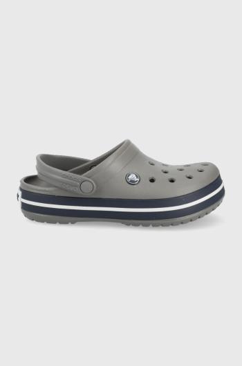 Dětské pantofle Crocs šedá barva