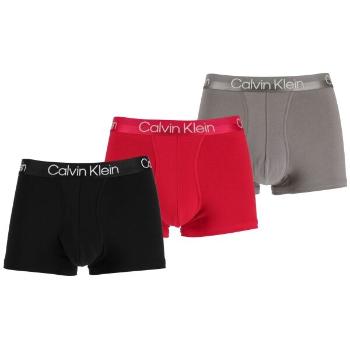 Calvin Klein TRUNK 3PK Pánské boxerky, červená, velikost XXL
