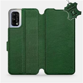 Flip pouzdro na mobil Realme 7 5G - Zelené - kožené -   Green Leather (5903516611829)