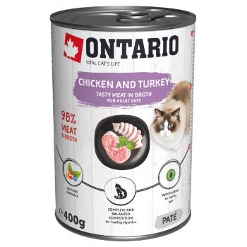 Konzerva Ontario Chicken, Turkey, Salmon Oil 400g