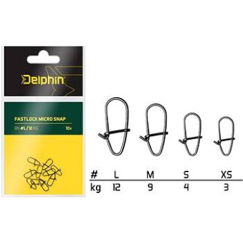 Delphin Fastlock Micro Snap Velikost S 4kg 10ks (8586018468558)