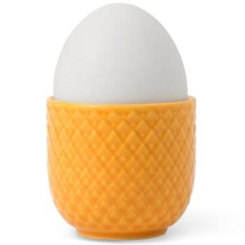 Kalíšek na vajíčko RHOMBE Lyngby 5 cm žlutý