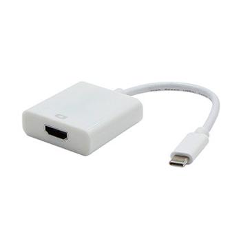 USB/Video převodník, DP Alt Mode, USB C samec - HDMI samice, bílý, plastic bag 4K2K@30Hz