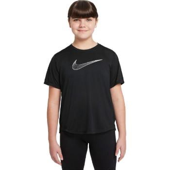 Nike DF ONE SS TOP GX G Dívčí tričko, černá, velikost L
