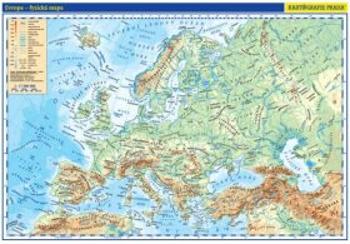 Evropa fyzická / politická mapa 1:17 mil