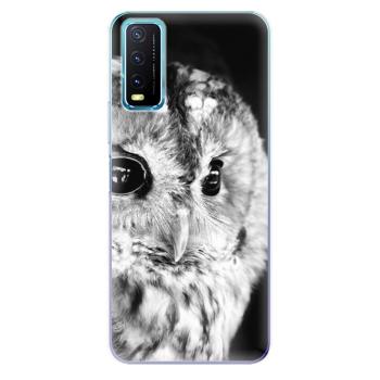 Odolné silikonové pouzdro iSaprio - BW Owl - Vivo Y20s