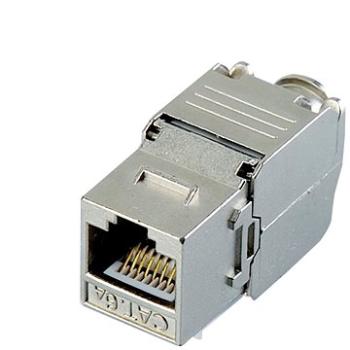 Datacom Keystone RJ45 STP CAT6A samořezný SILVER (4045)