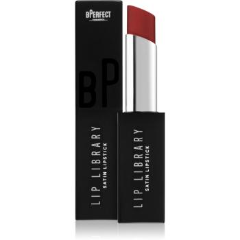 BPerfect Lip Library Satin krémová rtěnka odstín Scarlet 3 g