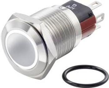 Tlačítkový spínač antivandal TRU COMPONENTS TC-GQ16-KF-11E/J/W/12V/S, 48 V/DC, 2 A, nerezová ocel, 1 ks