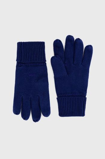 Bavlněné rukavice Superdry pánské, tmavomodrá barva