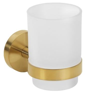 SAPHO X-ROUND GOLD sklenka, mléčné sklo, zlato mat XR903GB