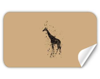 Samolepky obdelník - 5 kusů Žirafa