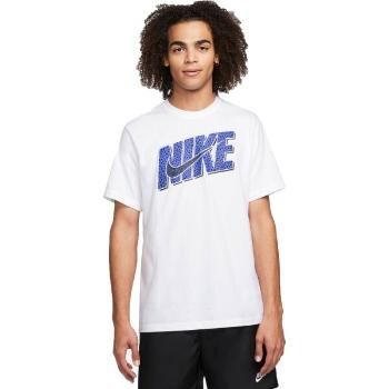 Nike NSW 12 MO SWSH/NK BLK TEE Pánské tričko, bílá, velikost XL
