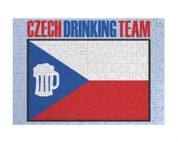 Puzzle A3 130 dílků Czech drinking team