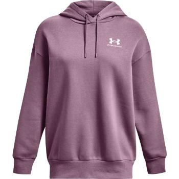 Under Armour ESSENTIAL FLC OS HOODIE Dámská mikina, fialová, velikost