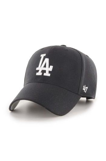 Kšiltovka 47brand Mlb Los Angeles Dodgers černá barva, s aplikací