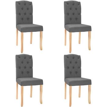 Jídelní židle 4 ks tmavě šedé textil, 336896 (336896)