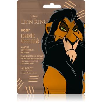 Mad Beauty Lion King Scar hydratační plátýnková maska 25 ml