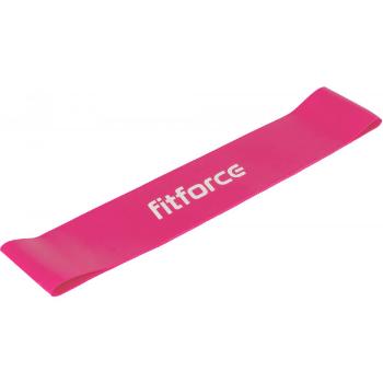 Fitforce EXEBAND LOOP EXTRA SOFT Posilovací guma, růžová, velikost UNI