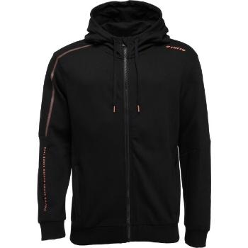 Lotto LOGO DUE II FULL-ZIP HOODIE Pánská mikina, černá, velikost