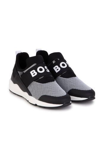 Dětské sneakers boty BOSS černá barva