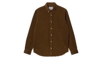 Carhartt WIP L/S Madison Cord Shirt Tawny / Black světlehnědé I029958_0JA_XX