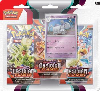 Pokémon TCG: SV03 Obsidian Flames - 3 Blister Booster Houndstone