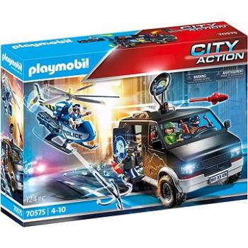 Playmobil Policejní helikoptéra: Pronásledování vozidla (4008789705754)
