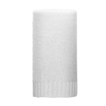 New Baby Bambusová pletená deka bílá, 80 x 100 cm