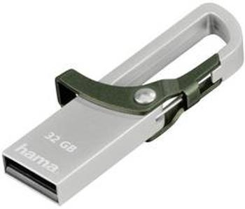 USB flash disk Hama FlashPen Hook-Style 123921, 32 GB, USB 2.0, zelená