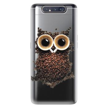 Odolné silikonové pouzdro iSaprio - Owl And Coffee - Samsung Galaxy A80