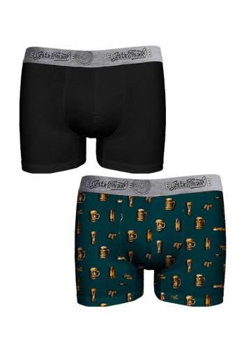 Pánské boxerky John Frank JF2BEF26 2Pack XL Dle obrázku