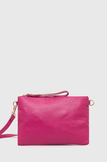 kožená kabelka Answear Lab růžová barva