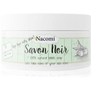 Nacomi Bye-Bye oily skin! černé mýdlo na obličej a tělo 120 g