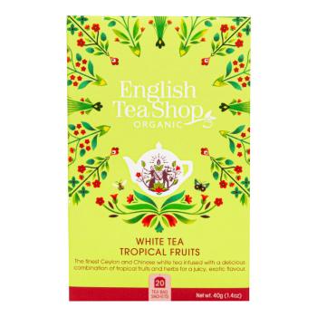 Čaj Bílý s tropickým ovocem 20 sáčků BIO ENGLISH TEA SHOP
