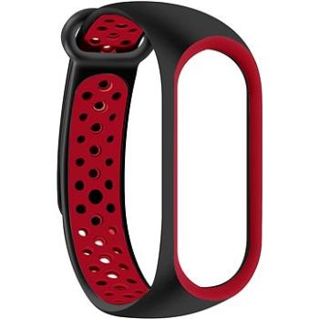 Eternico Sporty pro Xiaomi Mi band 5 / 6 solid black and red (APW-XMI5SP-SBR)