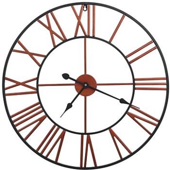 Nástěnné hodiny kovové 58 cm červené (283864)