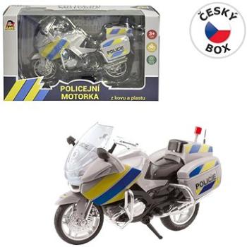 Motorka policejní kovová - CZ, 12 cm (8590756958073)